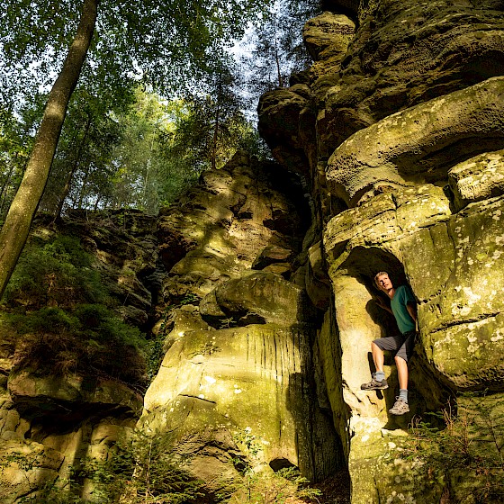 Felsenschlucht "Schweineställe"